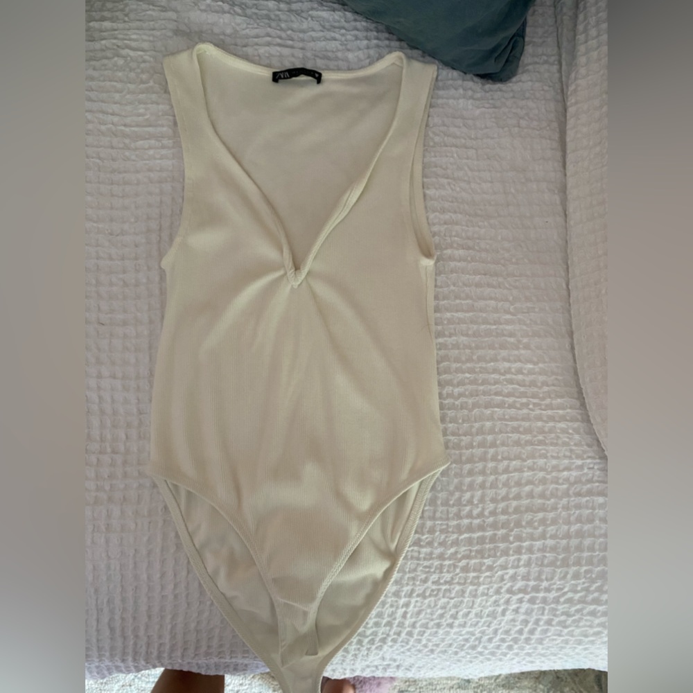 White Zara Bodysuit